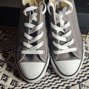 Converse Brown Canvas Sneakers with White Accents